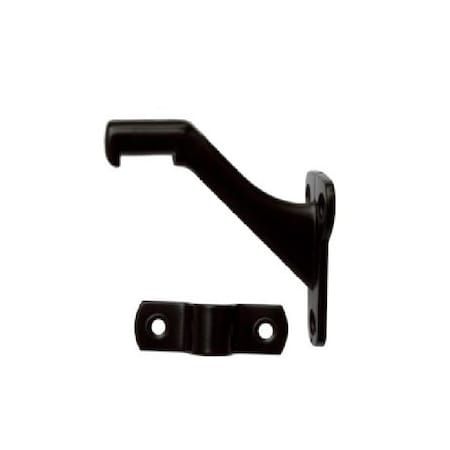 Orca Hardware Standard Handrail Bracket, Zinc Alloy, BL Black Finish TH-10ST-BL